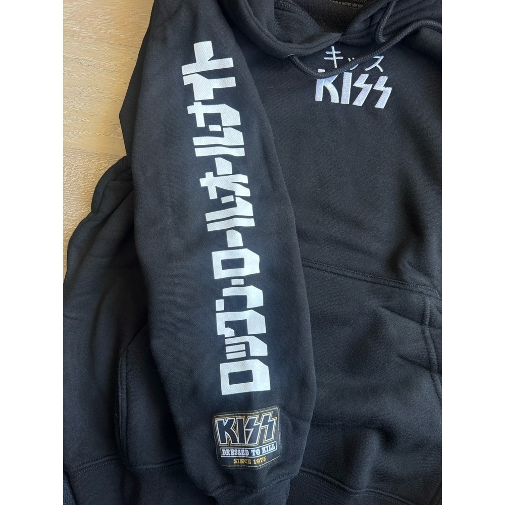 MEDIUM KISS Rock and Roll All Nite Single Sweatshirt Hoodie RARE LE ✅❤️ NEW - Picture 4 of 11
